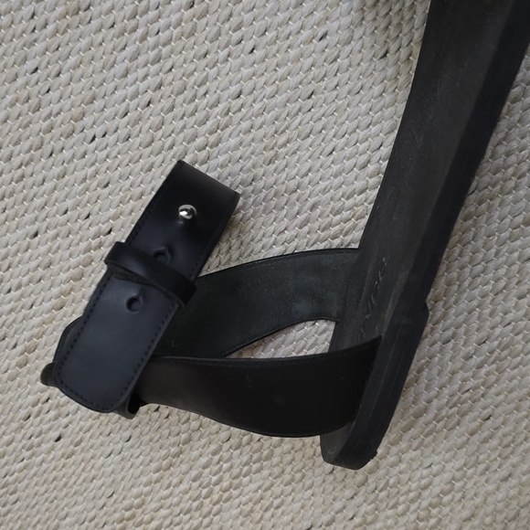 Vince Striped Snake Ankle-wrap Sandals - Picture 8 of 11